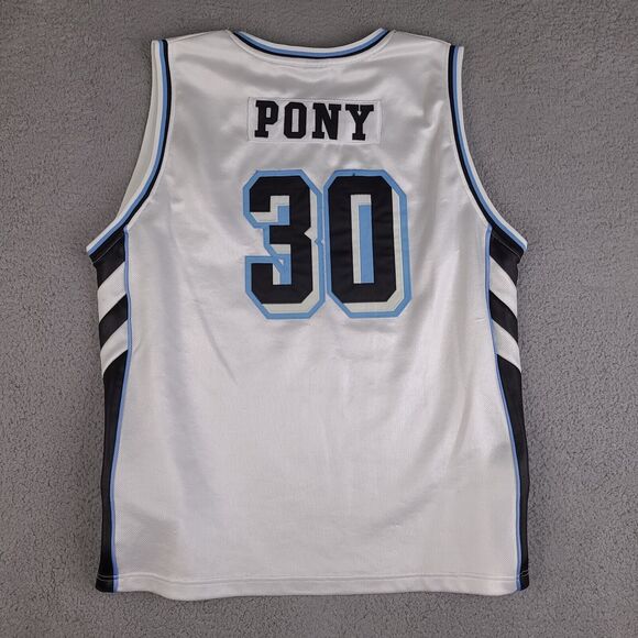 Vintage Pony Sports Basketball Jersey Mens XL White #30 Team Pony Apparel - Picture 2 of 16